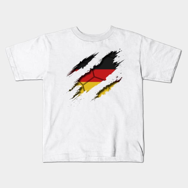 Germany Football Kids T-Shirt by blackcheetah